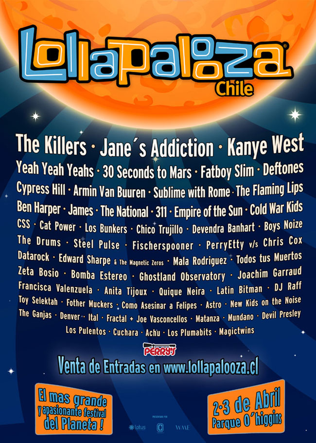 Lollapalooza Chile Lineup Announced