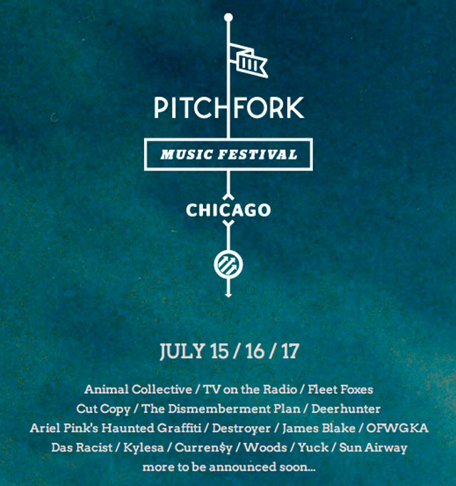 Pitchfork Music Festival 2011 Lineup Announced