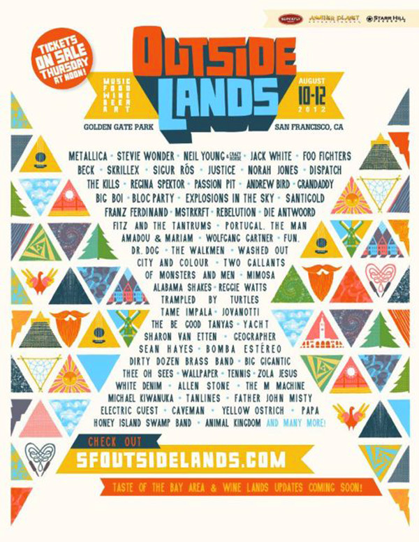 Outside Lands 2012 Lineup | Heavy.com