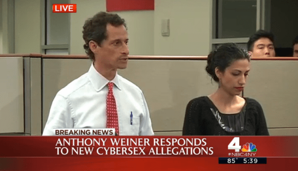 Anthony Weiner Admits New Sexting Scandal As Carlos Danger 1936