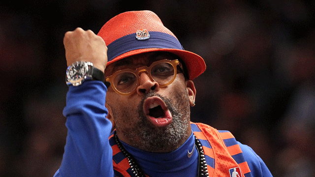 Spike Lee Courtside at MSG After Video of Alleged Confrontation