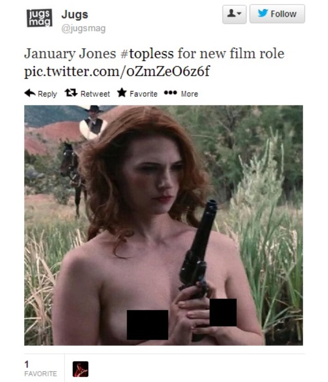January jones topless