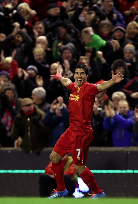 Luis Suarez v Norwich Hat trick Uruguay Liverpool Four Goals EPL