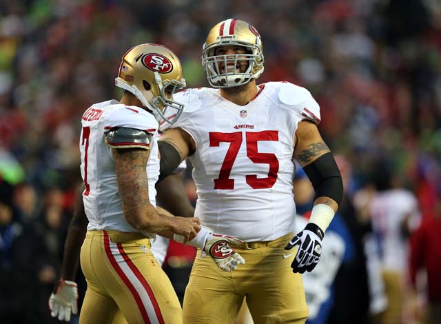 Alex Boone Seahawks 49ers NFC Championship Game Russell Wilson Colin Kaepernick The 12th Man.