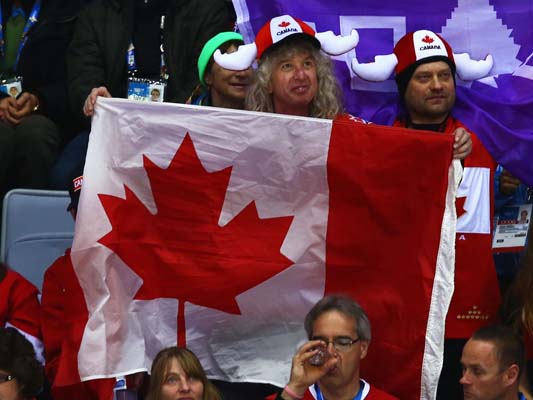 Canada Fans at Gold Medal Game