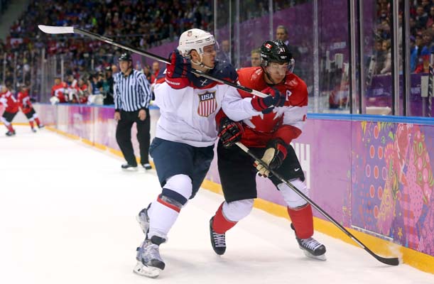 John Carlson Sidney Crosby Canada USA Sochi