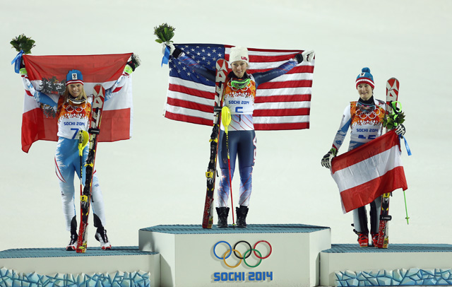 Mikaela Shiffrin, mikaela shiffrin gold, sochi skiing results