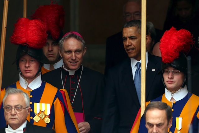 pope and obama