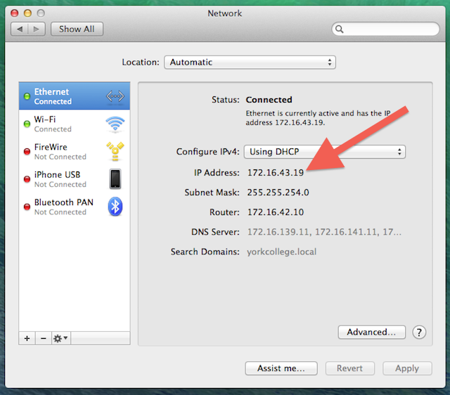 get host ip from mac linux script