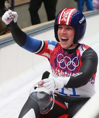 Erin Hamlin Pics Pictures Photos Images American wins bronze in Sochi, American Luger wins bronze in Sochi, Erin Hamlin medal.