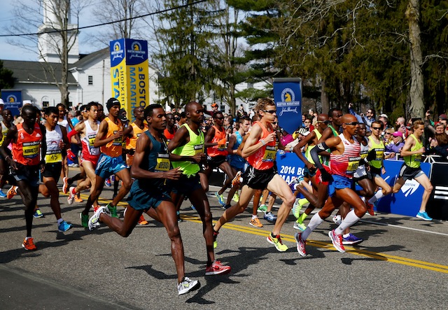 boston marathon front runners