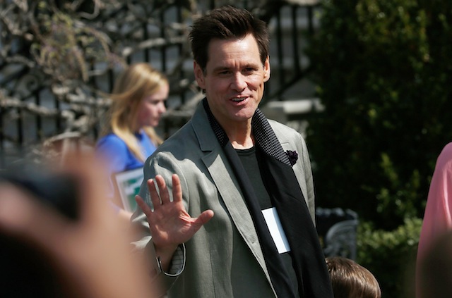 Jim Carrey at the white house