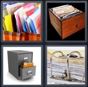 4 Pics 1 Word Answer For Folders Drawer Cabinet Binder Heavy Com