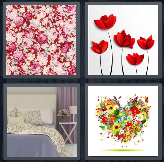 4 pics one word answers white flowers