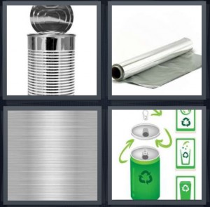 4 Pics 1 Word Answer For Can Foil Metal Recycle Heavy 