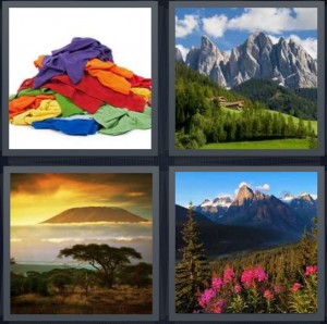 4 Pics 1 Word Answer For Laundry Nature Desert Idyllic Heavy Com