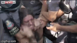 sao paulo world cup brazil protests pepper spray gif video