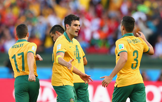 Mile Jedinak, Jason Davidson, Australia vs. Netherlands