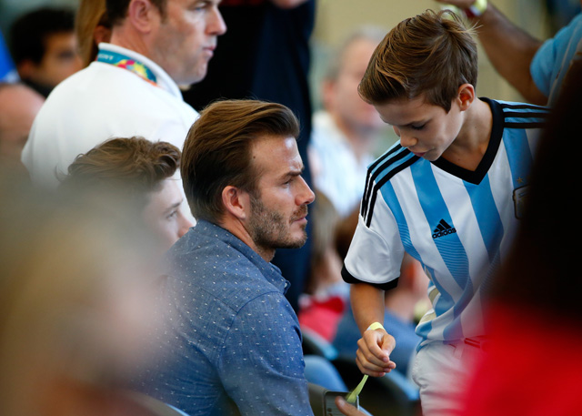 germany vs argentina, 2014 world cup final celebrities, david beckham