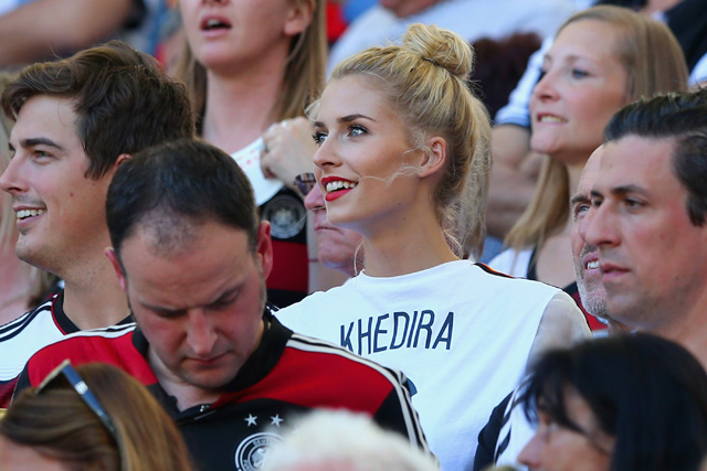 germany vs argentina, 2014 world cup final, sami khedira girlfriend, lena gercke,