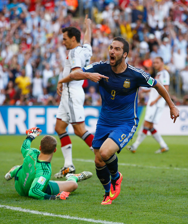 Gonzalo Higuain goal offsides, germany vs argentina, world cup final