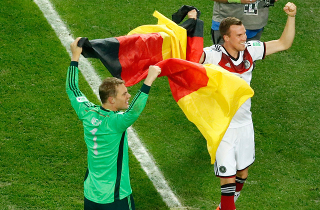 germany celebrates world cup win
