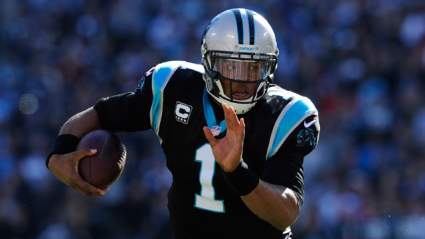WATCH: Cam Newton Intercepted by Antonio Cromartie