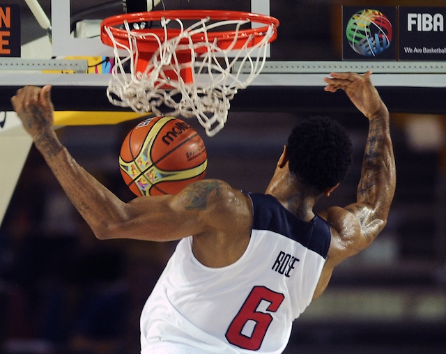 Derrick Rose played for Team USA at the FIBA World Basketball Championship in 2014. (Getty)