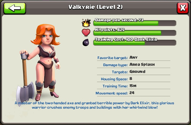 Clash of Clans Valkyrie
