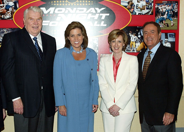 Michele Tafoya, John Madden, Anne Sweeney, Al MIchaels