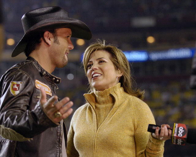 Michele Tafoya, Tim McGraw