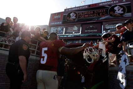 WATCH: Quincy Miller’s Diving Interception of Jameis Winston