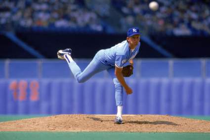 Bret Saberhagen Throws 1st Pitch Before World Series Game 7