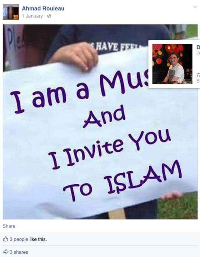 Martin Couture-Rouleau Ahmad Rouleau Facebook Posts Islam ISIS Israel Religion