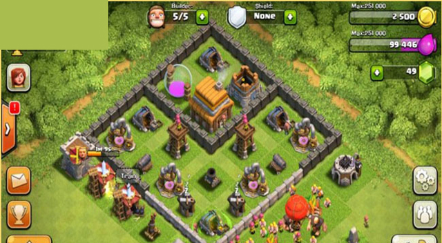 Clash Of Clans Base Layout Town Hall 4