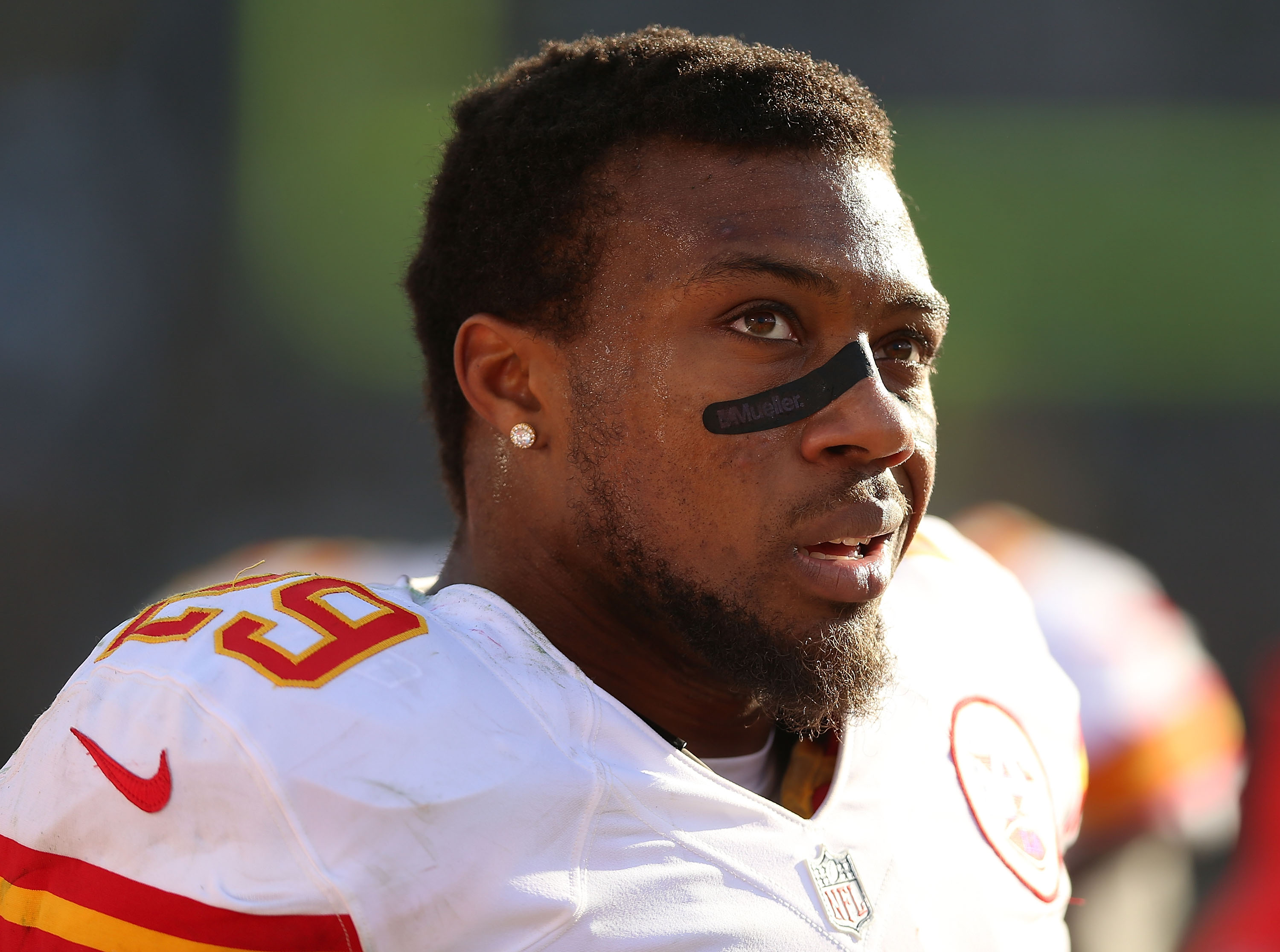 Chiefs safety Eric Berry preparing for an away game against Oakland last December.(Getty) 