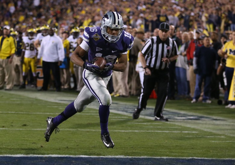 Tyler Lockett is Kansas State's all-time leading receiver with 3,073 yards. (Getty)