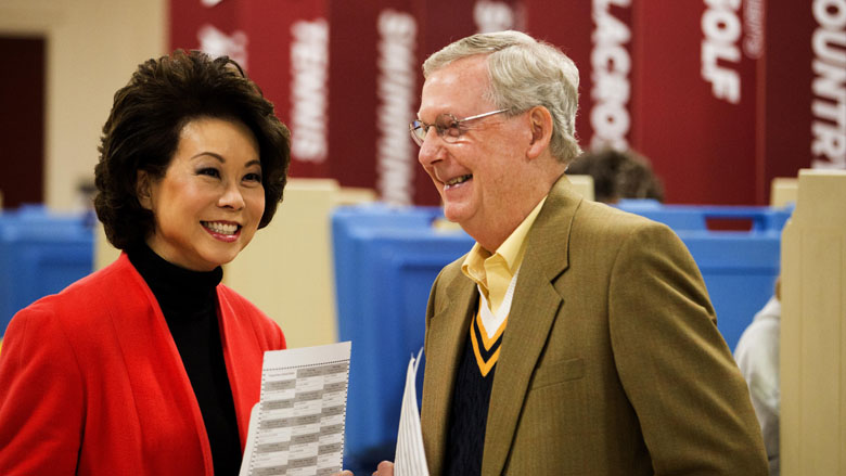 Mitch McConnell, Elaine Chao, Mitch McConnell wife