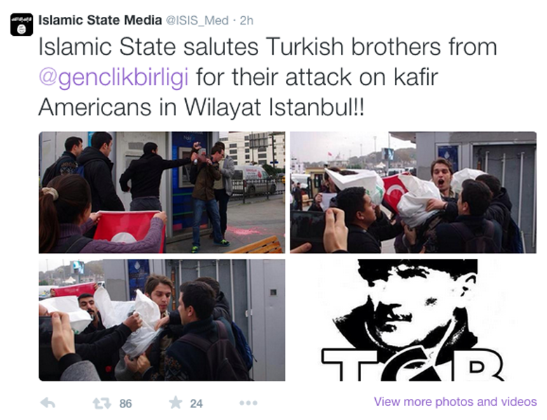 ISIS Twitter Attack Turkey US Navy Sailors