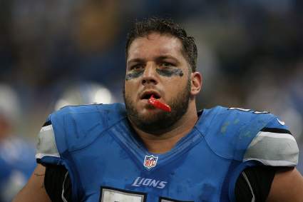 Lions Center Dominic Raiola Suspended