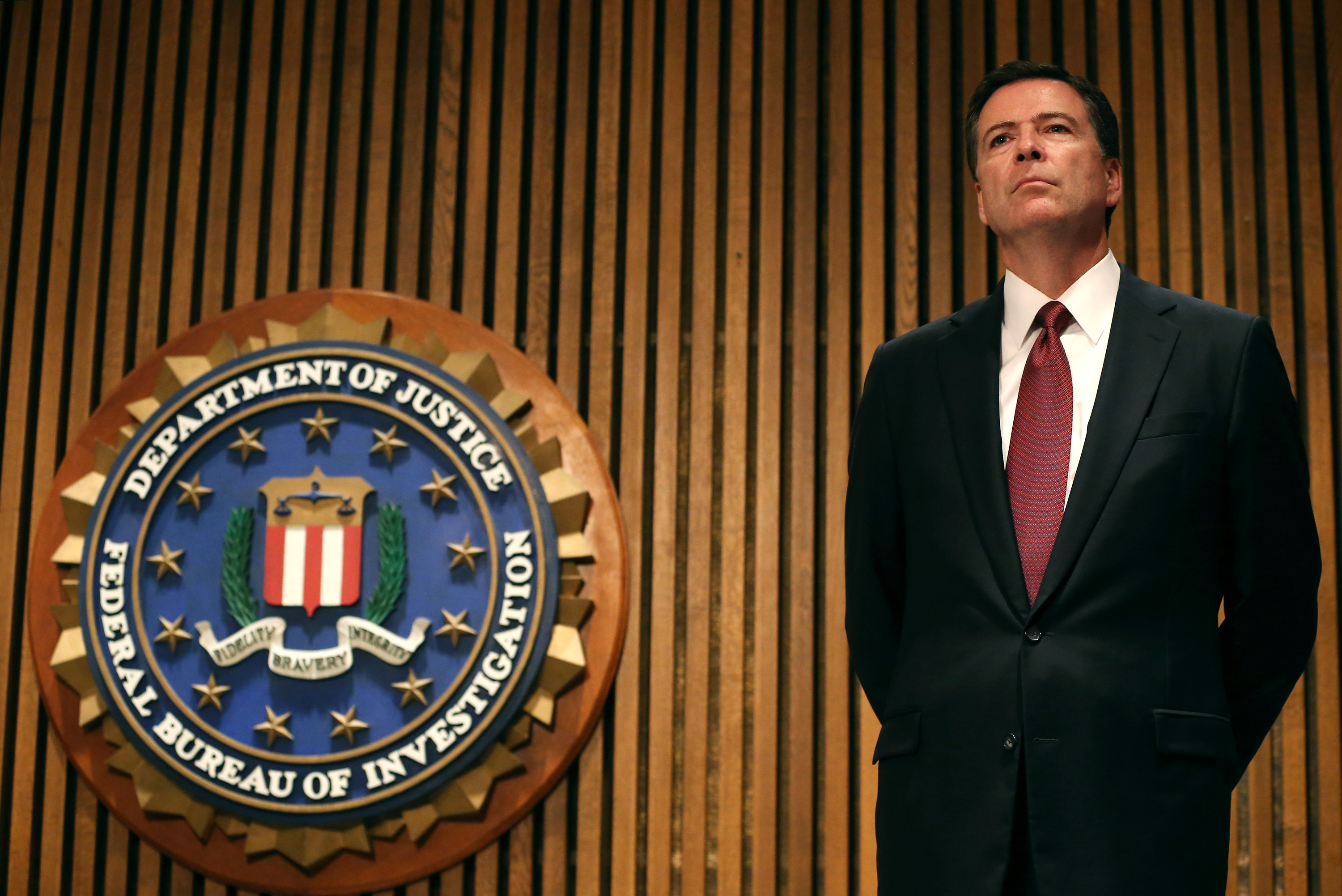 FBI Director James Comey participates in a news conference at FBI headquarters, June 23, 2014 in Washington, DC. (Getty) 
