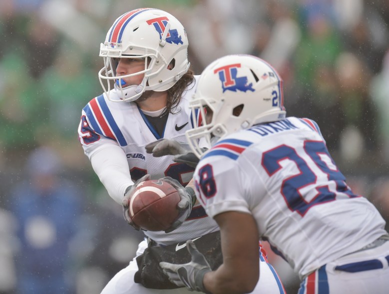 Quarterback Cody Sokol and running back Kenneth Dixon spearhead the Louisiana Tech offensive attack. (Getty)
