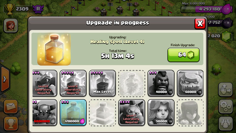 Clash of Clans Healing Spell 