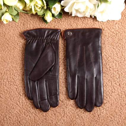 Luxury Men's Touchscreen Leather Gloves