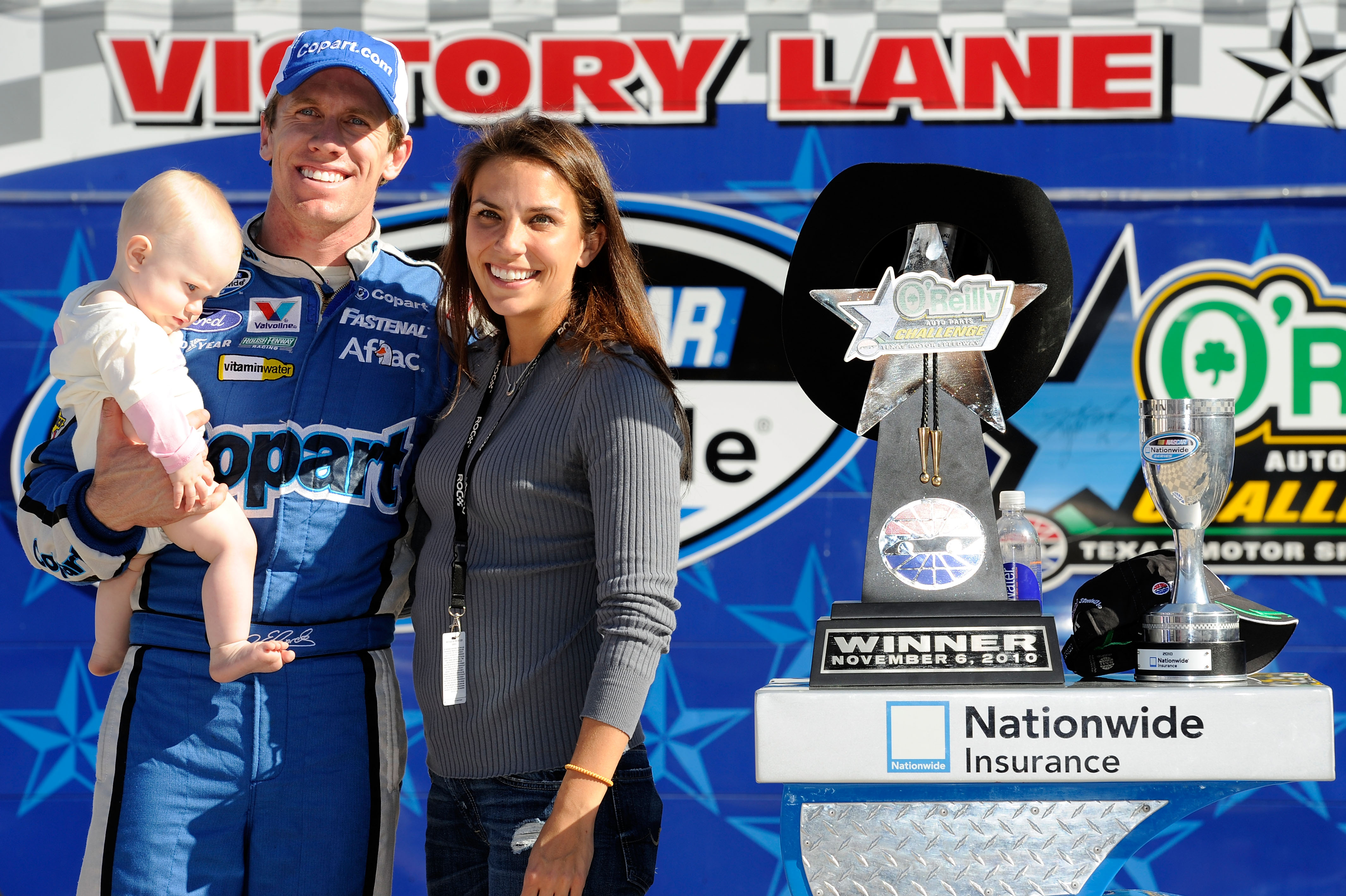 Carl Edwards con sua moglie Katherine. (Getty)