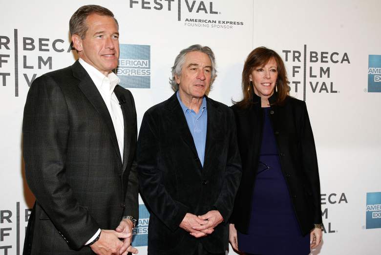 Jane and Brian Williams with Robert De Niro (Getty)