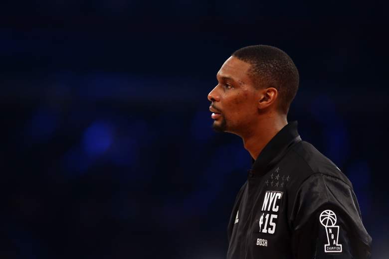 The Heat's Chris Bosh could miss the remainder of the season with blood clots  in his lungs. (Getty)