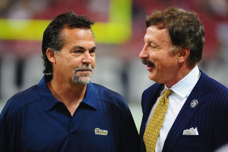 St. Louis Rams owner Stan Kroenke with head coach Jeff Fisher. (Getty)