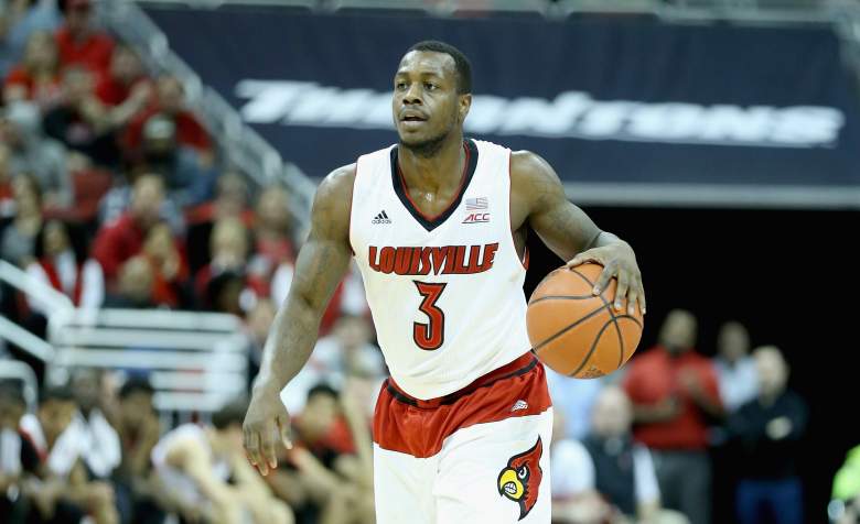 Former Louisville guard Chris Jones has been charged with rape and sodomy. (Getty)