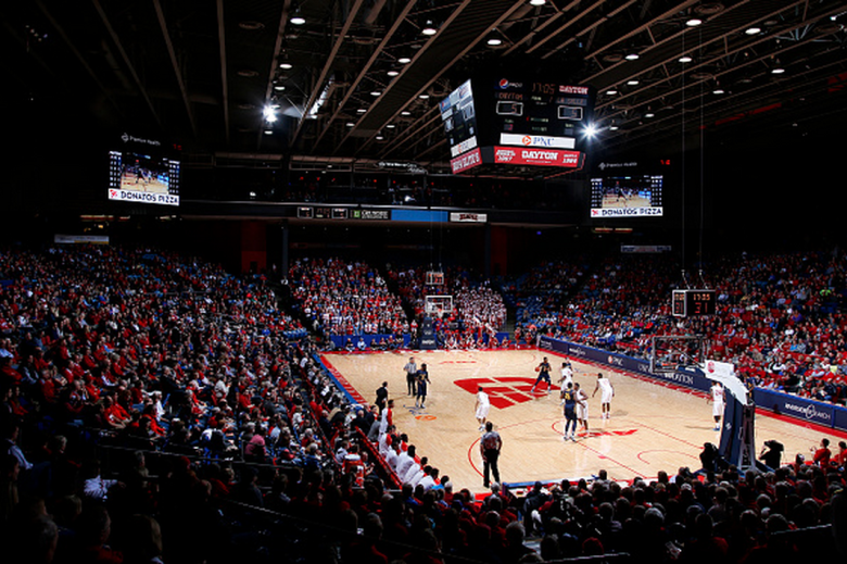 General view as the Dayton Flyers play a game against the La Salle Explorers at UD Arena on January 14, 2015 in Dayton, Ohio. Dayton defeated La Salle 61-50. (Getty)